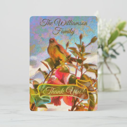 Sängerfamilie Poolside 2338 Dankeskarte (Stehend Vorderseite)