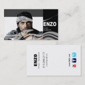 SängerHeadshot für Sänger-Musiker Visitenkarte (Vorne/Hinten)