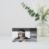 SängerHeadshot für Sänger-Musiker Visitenkarte (Stehend Vorderseite)