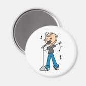 Sängerin auf dem Mikrofon-Magnet Magnet (Vorderseite/Rückseite)