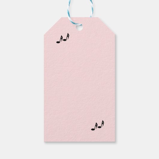 Sängerin Custom Geburtstag Geschenkanhänger (Rückseite)