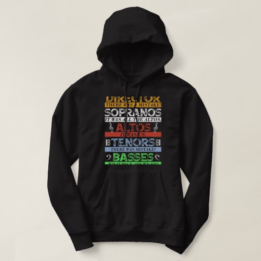 Sängerin des Musikchors Hoodie (Design vorne)