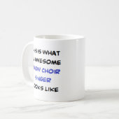 Sängerin des Showchores, phantastisch Kaffeetasse (Vorderseite Links)