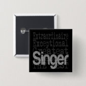 Sängerin Extraordinaire Button (Vorne & Hinten)