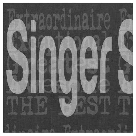 Sängerin Extraordinaire Stoff (Nahaufnahme)