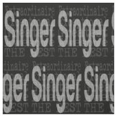 Sängerin Extraordinaire Stoff (Muster)