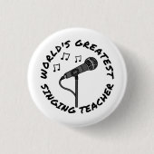 Sängerin Funny, der weltweit größte Sängerin Button (Vorderseite)