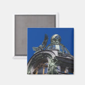 Sängerin Gebäude, Detail Magnet (Vorderseite/Rückseite)