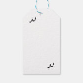 Sängerin Geschenkanhänger (Rückseite)