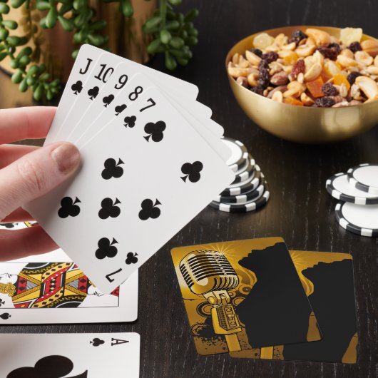 Sängerin I Am, Gold_ Spielkarten (In Situ)