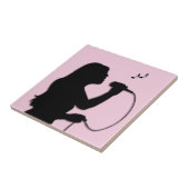 Sängerin Pink Fliese (Seite)