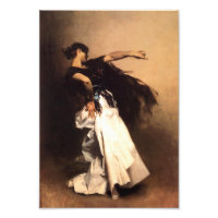 Sängerin Sargent Spanish Dancer Print