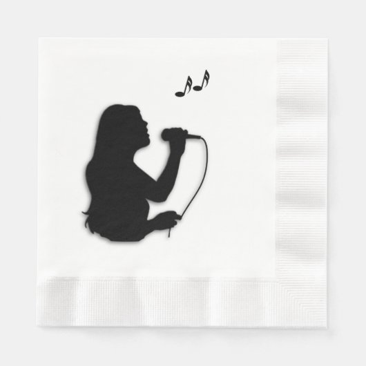 Sängerin Serviette (Vorderseite)