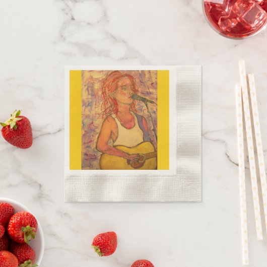 Sängerin Serviette (Beispiel)