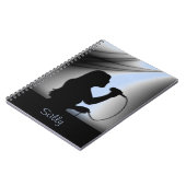 Sängerin Silver Curtain Personal Notebook Notizblock (Linke Seite)
