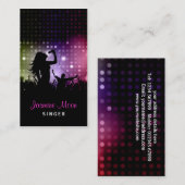 Sängerin-Visitenkarte Visitenkarte (Vorne/Hinten)