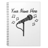 Sängerin Vocalist Choir Music Teacher Custom Notizblock (Vorderseite)