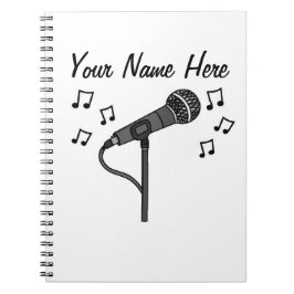 Sängerin Vocalist Choir Music Teacher Custom Notizblock