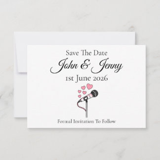 Sängerin Vocalist Musician Wedding Save the Date