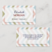 Sängerin / Vokalistin - Natürlich Zickzack Visitenkarte (Vorne/Hinten)