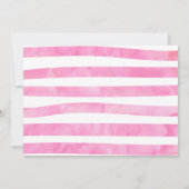 Sängerin Wasserfarbe Einladung mit Foto (Rückseite)