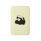 Sängerin Yellow Badematte (Vorderseite Vertikal)