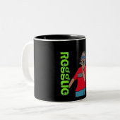 Sängerin Zweifarbige Tasse (Vorderseite Links)