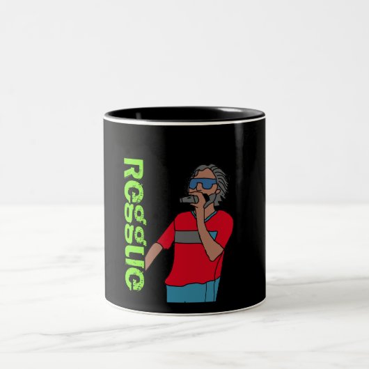 Sängerin Zweifarbige Tasse (Mittel)