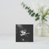 Sängermusiker Foto Performer QR-Code Quadratische Visitenkarte (Stehend Vorderseite)