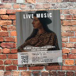 Sängermusikmusik Foto QR Code Promotion Flyer<br><div class="desc">Ein wunderschönes Design mit 1 Ihrer eigenen Fotos und Ihrem QR Code. Dieser elegante Flyer ist ideal für jeden. Eine einfache und berufliche Art,  jeden über Ihre nächste Veranstaltung zu informieren. Personalisieren Sie Ihre Daten,  um Ihren eigenen,  einzigartigen Flyer zu erstellen.</div>