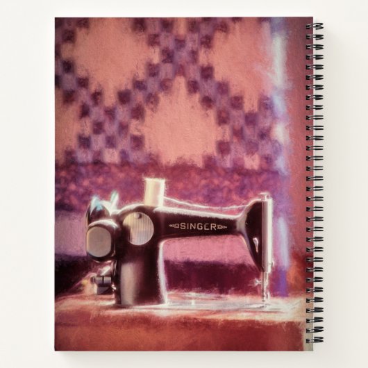 Sängernähmaschine Notizblock (Rückseite)