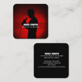 Sängerveranstaltung Quadratische Visitenkarte (Vorne/Hinten)
