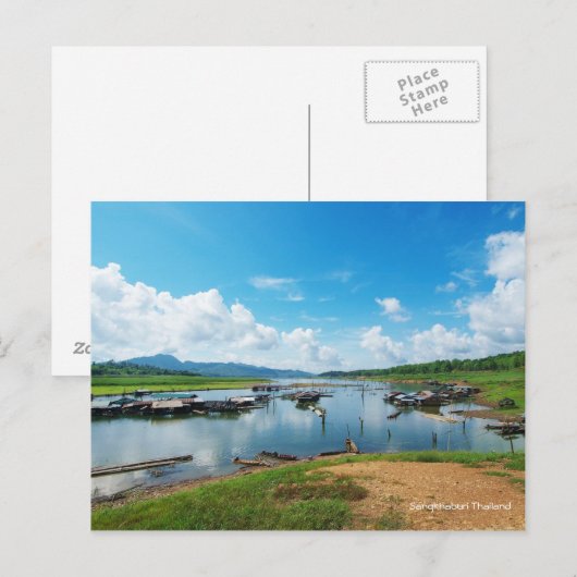 Sangkhlaburi Thailand Postkarte (Vorne/Hinten)