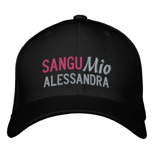 Sango Mio. personalisiert bestickte Mütze Baseballkappe (Vorderseite)
