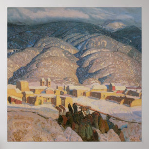 Sangre de Cristo Mountains durch Blumenschein Poster