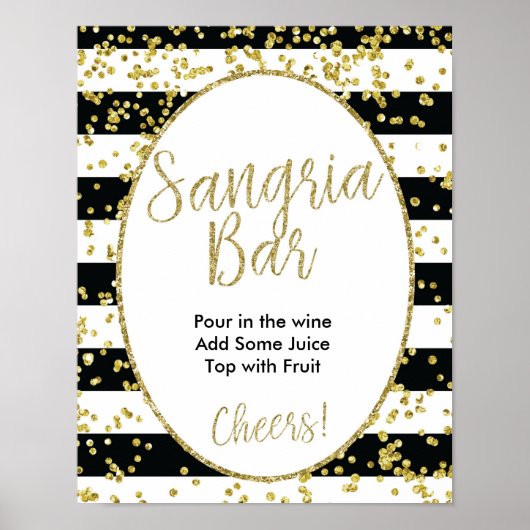 Sangria Bar Sign Poster (Vorne)