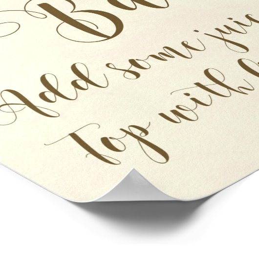 Sangria Bar sign poster (Ecke)