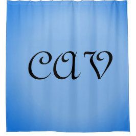 Sangria Cornflower Blue Duschvorhang