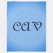 Sangria Cornflower Blue Fleecedecke (Vorderseite)