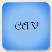 Sangria Cornflower Blue Getränkeuntersetzer (Vorderseite)