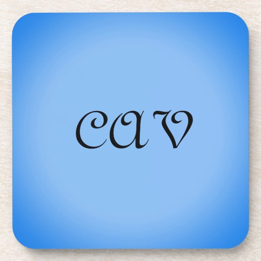 Sangria Cornflower Blue Getränkeuntersetzer (Vorderseite)