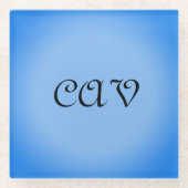 Sangria Cornflower Blue Glasuntersetzer (Vorderseite)