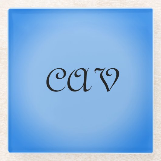 Sangria Cornflower Blue Glasuntersetzer (Vorderseite)