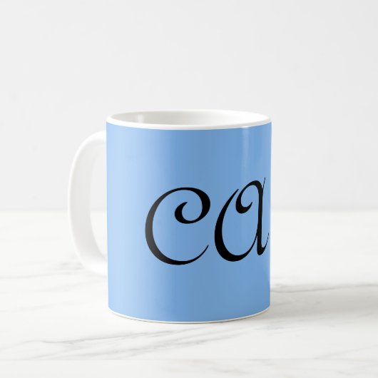 Sangria Cornflower Blue Kaffeetasse (Vorderseite Links)