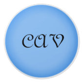 Sangria Cornflower Blue Keramikknauf (Vorderseite)