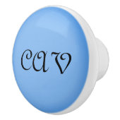 Sangria Cornflower Blue Keramikknauf (Rechts)