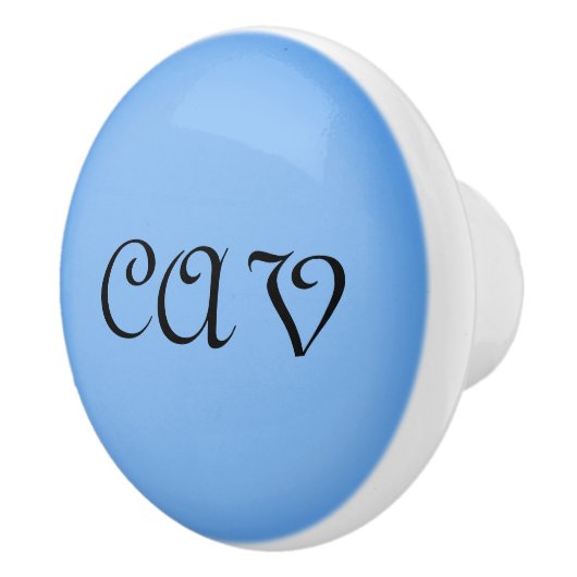 Sangria Cornflower Blue Keramikknauf (Rechts)