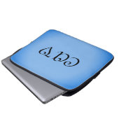 Sangria Cornflower Blue Laptopschutzhülle (Vorne Knopf)