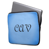 Sangria Cornflower Blue Laptopschutzhülle (Vorderseite Links)