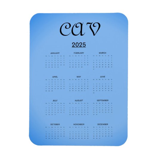 Sangria Cornflower Blue Magnet (Vertikal)